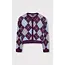 REFINED DEPARTMENT Knitted Check Cardigan Nomi