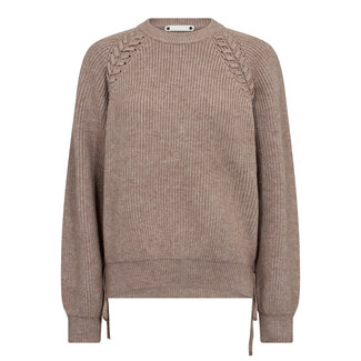 CO'COUTURE Row Braid String Knit Mink