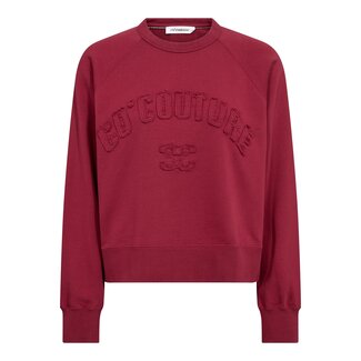 CO'COUTURE Eris Co'couture Patch Sweat Berry Red