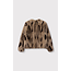 ALIX THE LABEL Mix Faux Fur Coat Camel