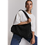 ALIX THE LABEL Woven Big Braided Bag Black