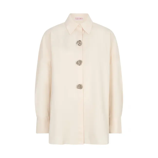 STUDIO AMAYA Vesper Blouse White