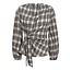 CO'COUTURE Chandler Check Tie Blouse