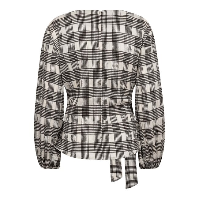 CO'COUTURE Chandler Check Tie Blouse