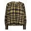 CO'COUTURE Kyel Check Balloon Blouse Army