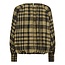 CO'COUTURE Kyel Check Balloon Blouse Army