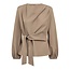CO'COUTURE Luna Tie blouse Taupe