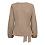 CO'COUTURE Luna Tie blouse Taupe