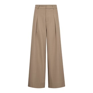 CO'COUTURE Luna Pleat Pant Taupe