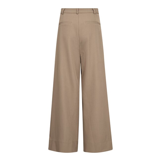 CO'COUTURE Luna Pleat Pant Taupe