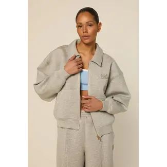THE LOLA CLUB Lois Zip Through Grey Melange