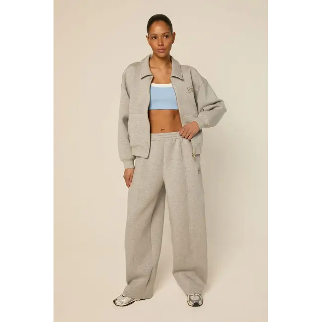THE LOLA CLUB Lois Zip Through Grey Melange