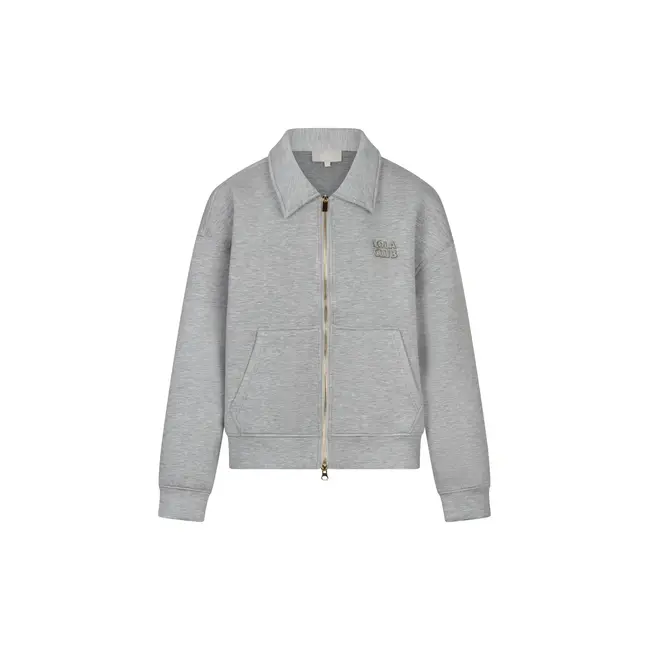 THE LOLA CLUB Lois Zip Through Grey Melange
