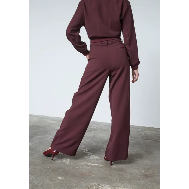 SISTERS POINT Great Pantalon Deep Bordeaux