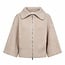 CO'COUTURE Row Zip Knit Bone