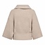 CO'COUTURE Row Zip Knit Bone