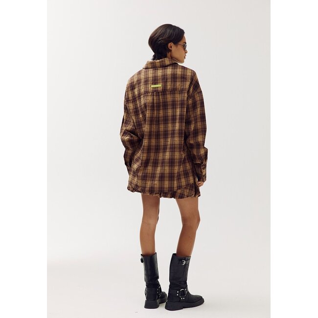 HARPER & YVE Kim Blouse Brown Check