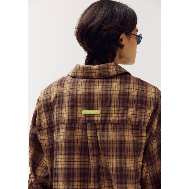 HARPER & YVE Kim Blouse Brown Check