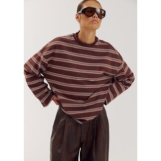 HARPER & YVE Tommy Longsleeve Brown Stripe