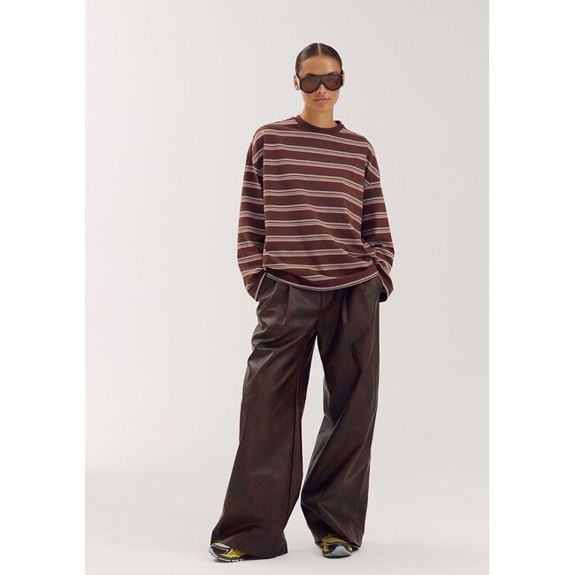 HARPER & YVE Tommy Longsleeve Brown Stripe