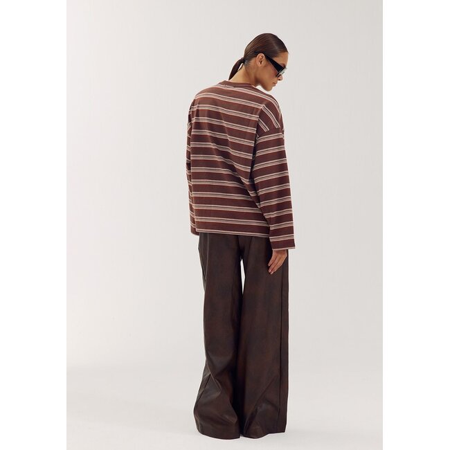 HARPER & YVE Tommy Longsleeve Brown Stripe