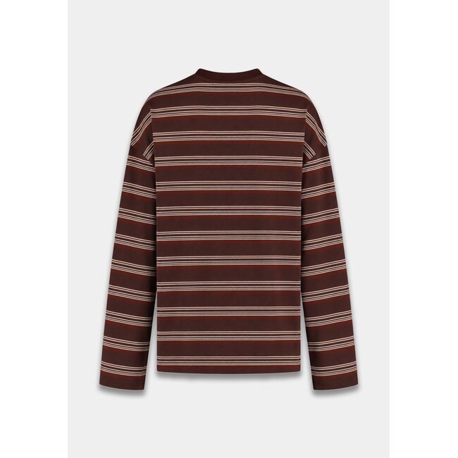 HARPER & YVE Tommy Longsleeve Brown Stripe
