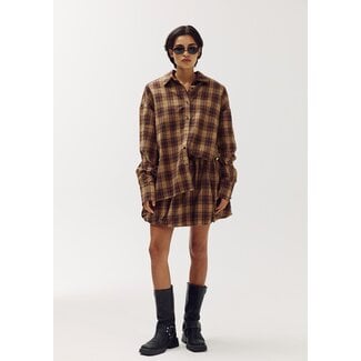 HARPER & YVE Kendall Skirt Brown Check