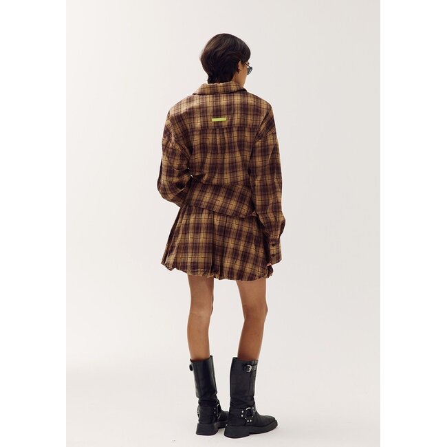HARPER & YVE Kendall Skirt Brown Check