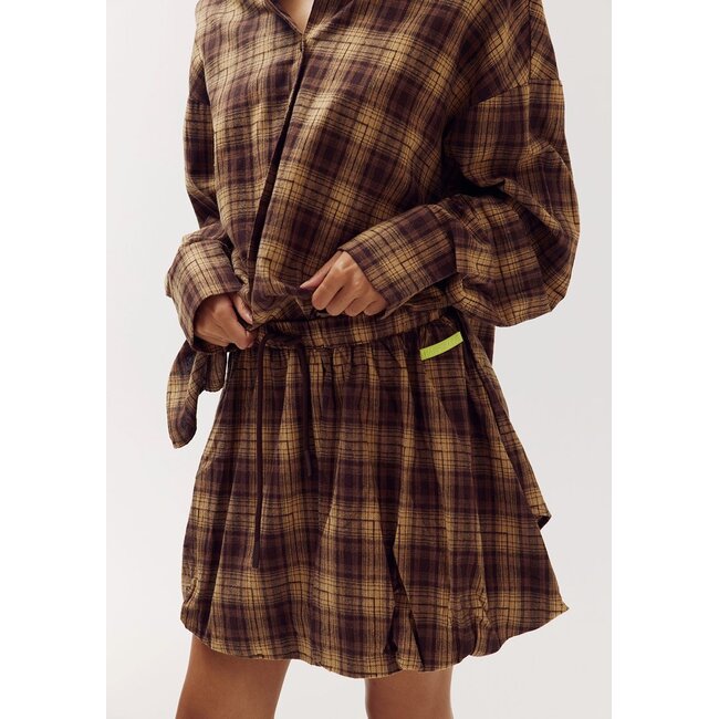 HARPER & YVE Kendall Skirt Brown Check