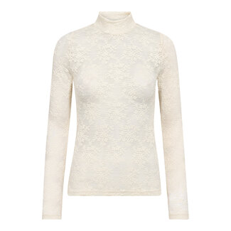 CO'COUTURE Birta Turtleneck Blouse Off White