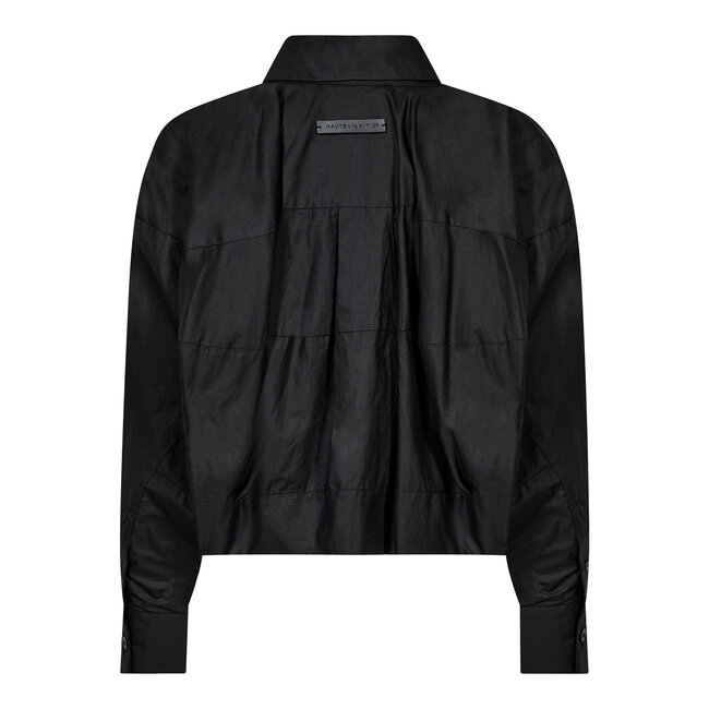 HAUTE L'AMITIÉ Sophie Din Coated Shirt Black