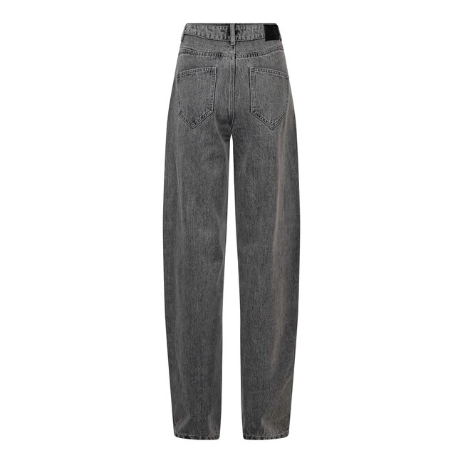 HAUTE L'AMITIÉ Flip Barrel Grey Tall Jeans