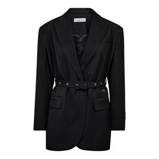 HAUTE L'AMITIÉ Premiere Oversize Belt Blazer Black