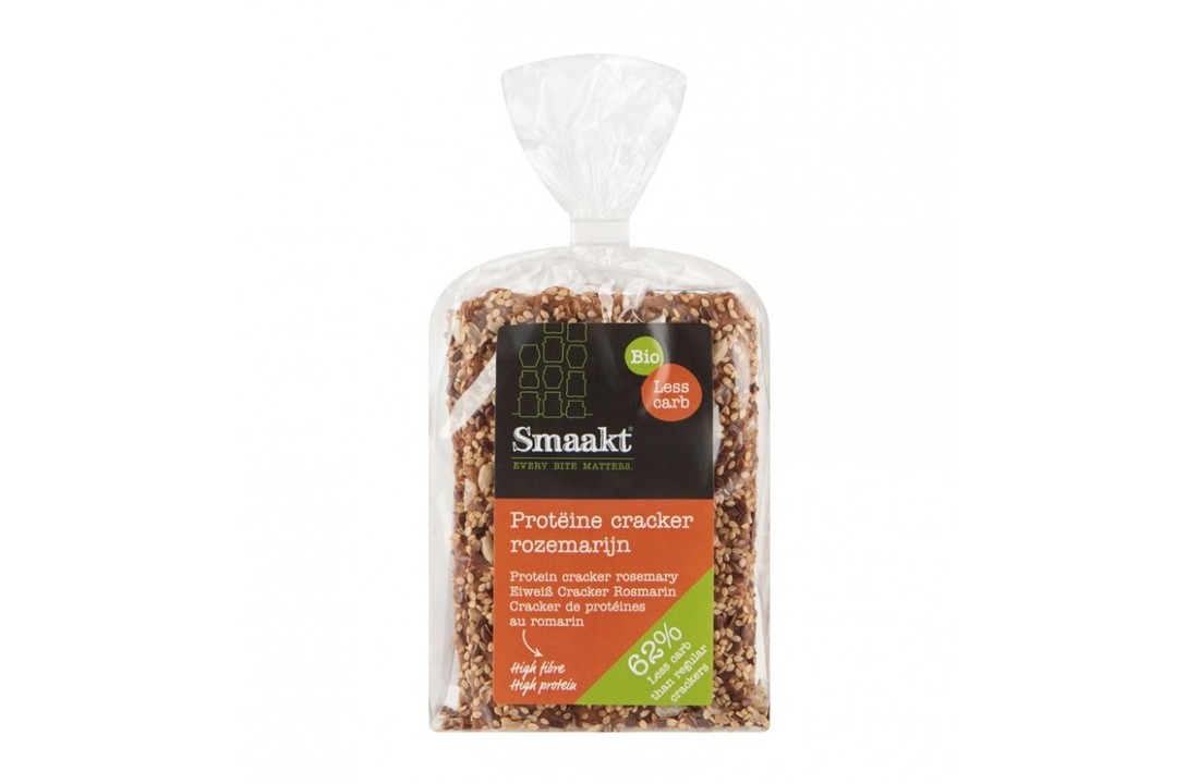 Biologische koolhydraatarme crackers met rozemarijn – Smaakt Less Carb