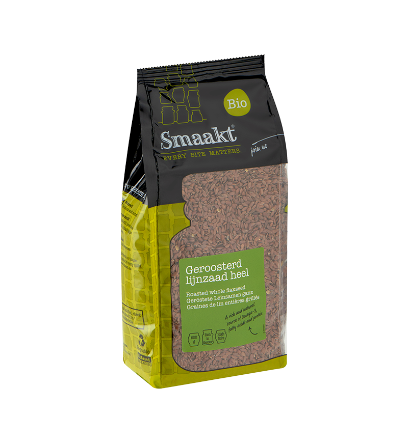 Roasted whole flaxseed organic