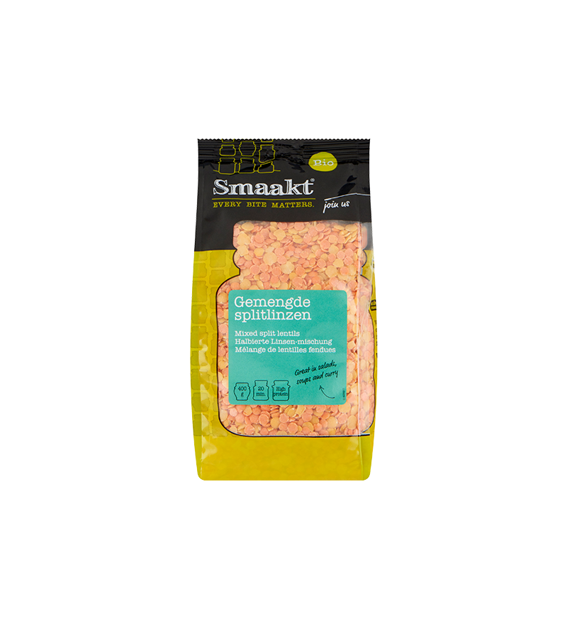 Gemengde Splitlinzen bio