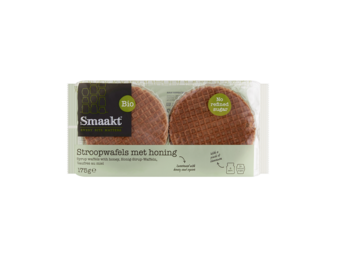 Dutch syrup waffel with honey organic