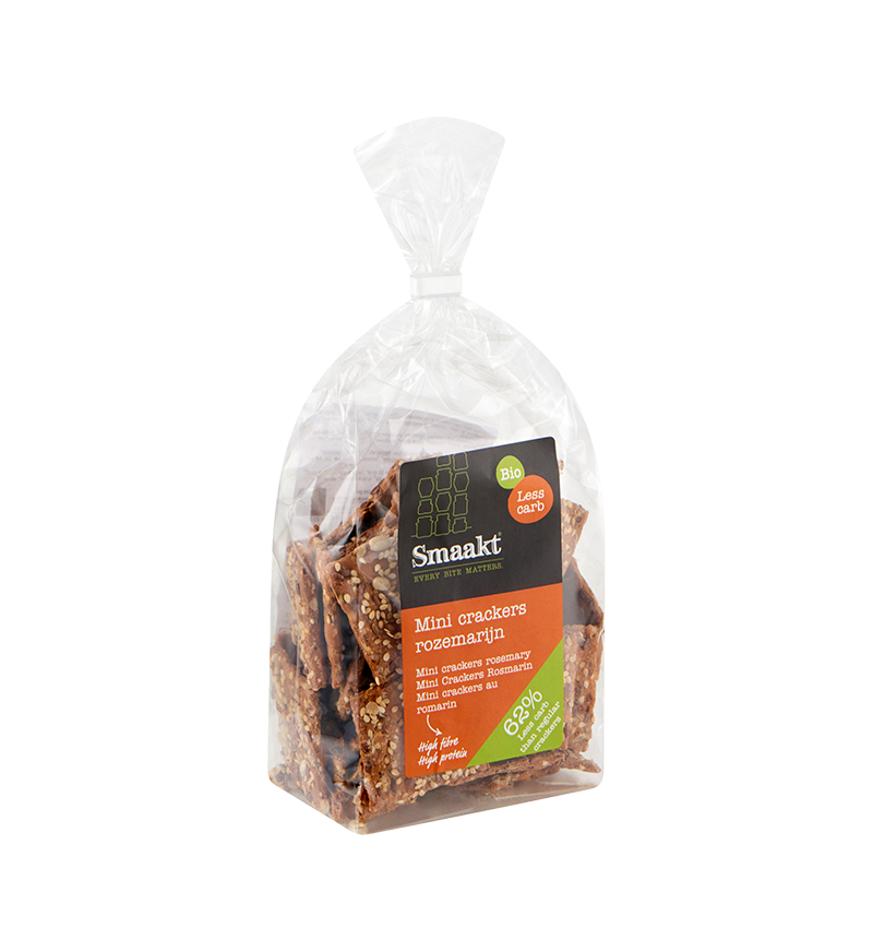 Koolhydraatarme mini-crackers rozemarijn bio
