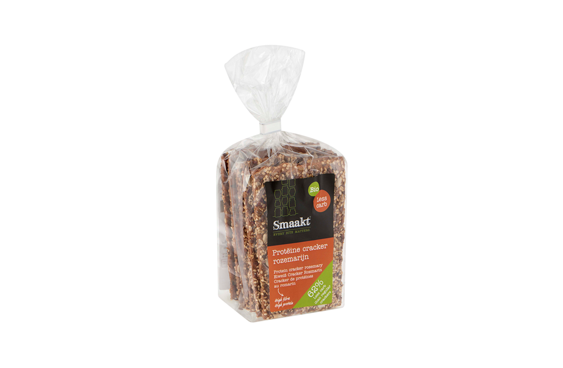 Organic low carb crackers with rosemary – Smaakt Less Carb