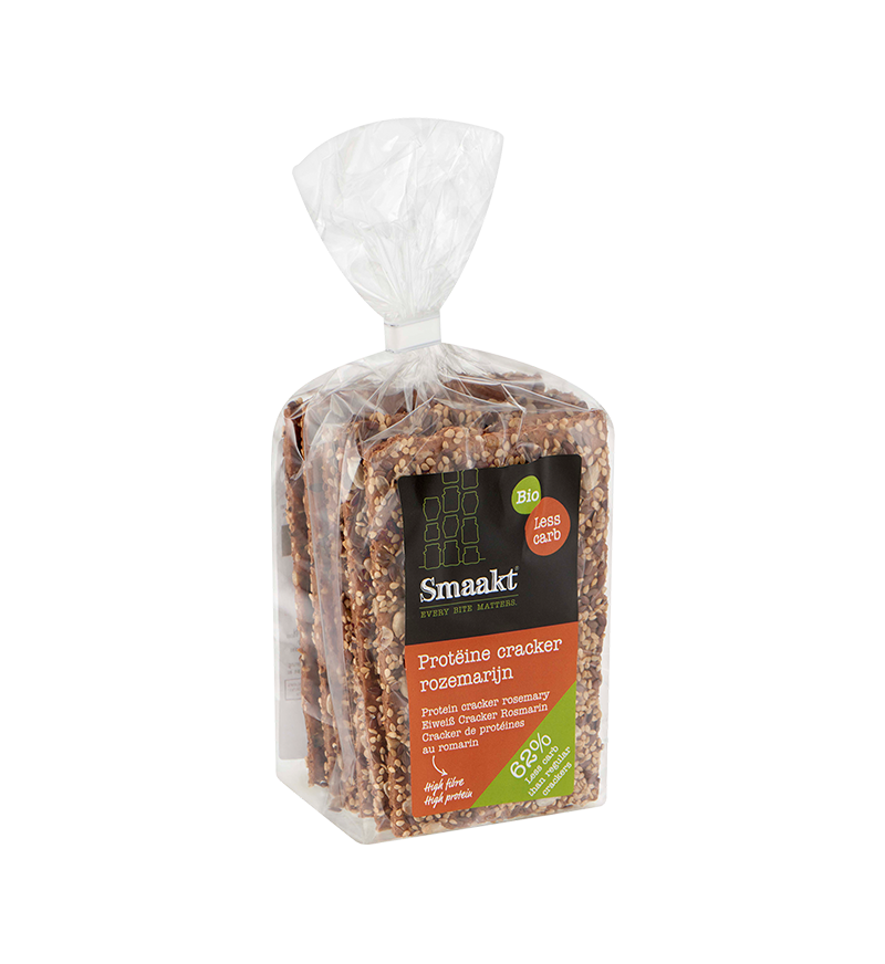 Biologische koolhydraatarme crackers met rozemarijn – Smaakt Less Carb