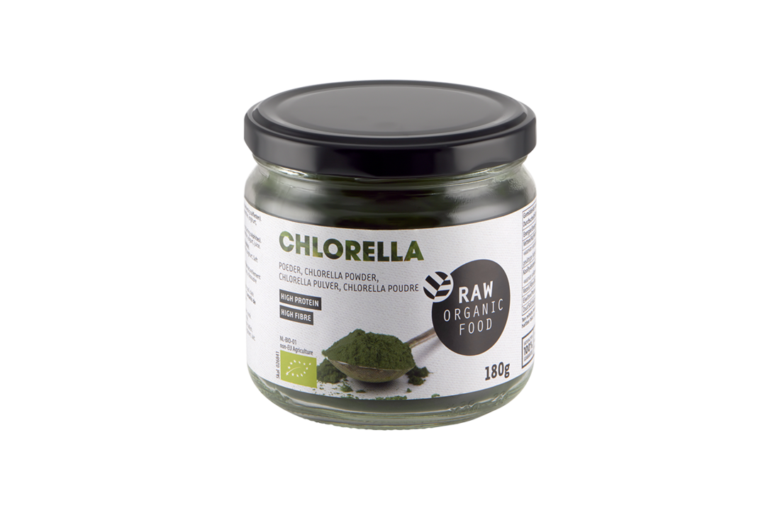 kortademigheid Oriëntatiepunt Lauw RAW Organic Food Chlorella poeder - Foodshop.bio
