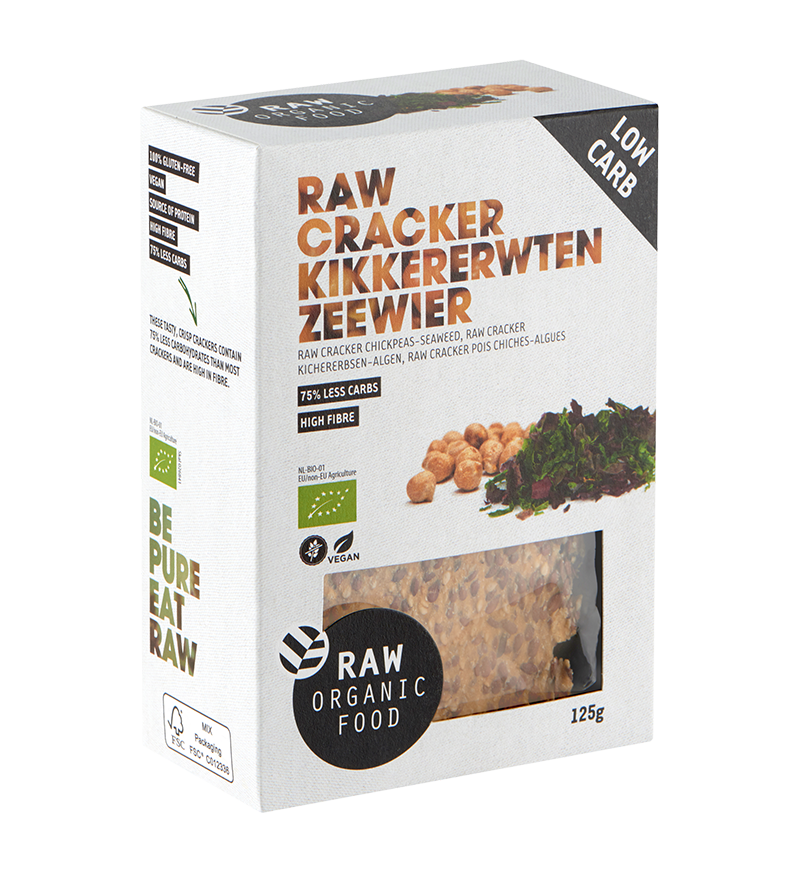 Cracker chickpeas-seaweed organic