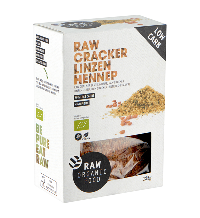 Cracker lentils-hemp organic