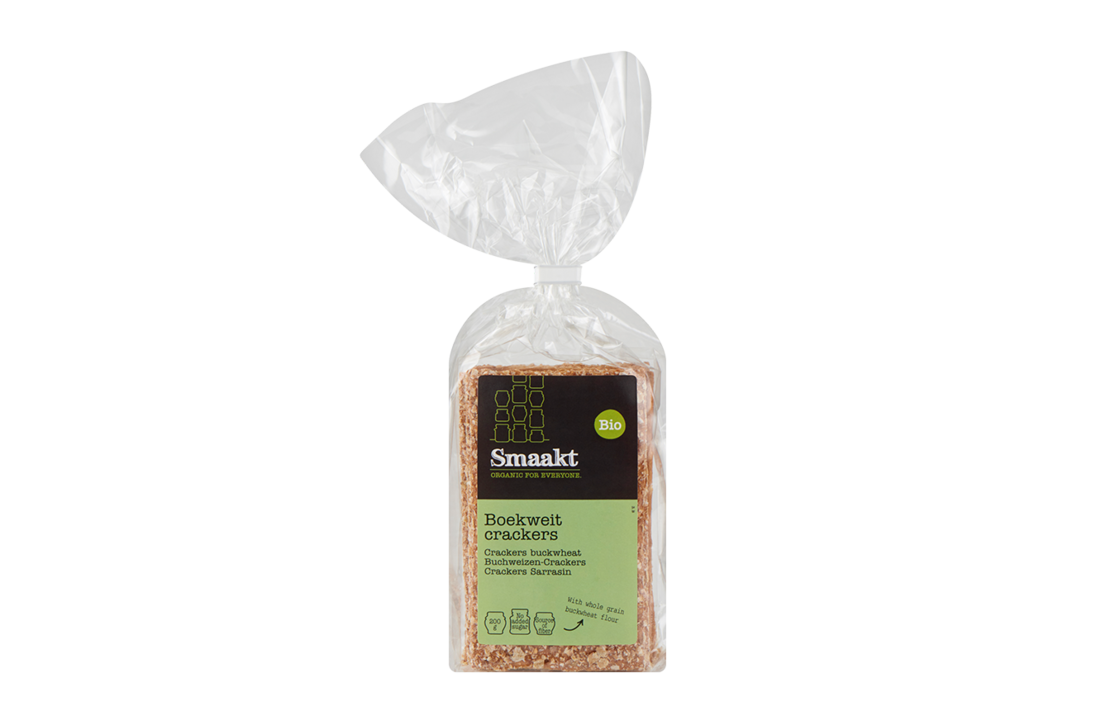 Biologische boekweitcrackers – knapperige crackers van Smaakt