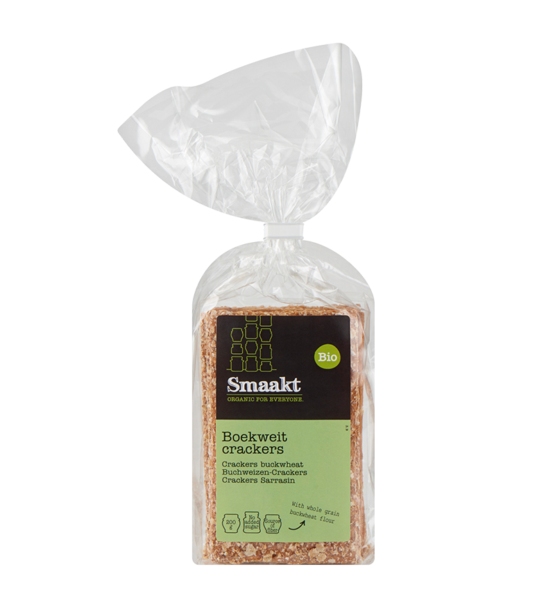 Biologische boekweitcrackers – knapperige crackers van Smaakt