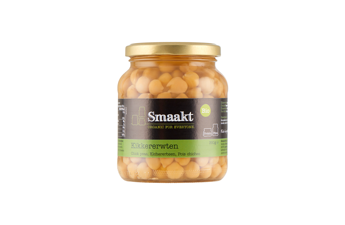 Chick peas glass organic