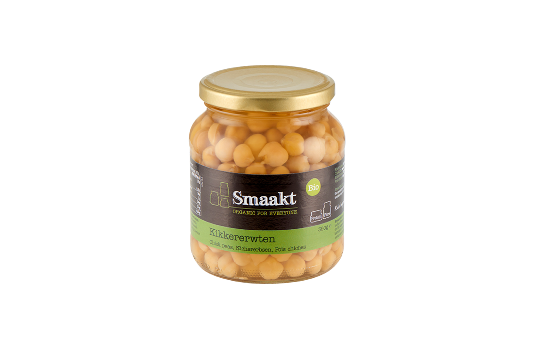 Chick peas glass organic