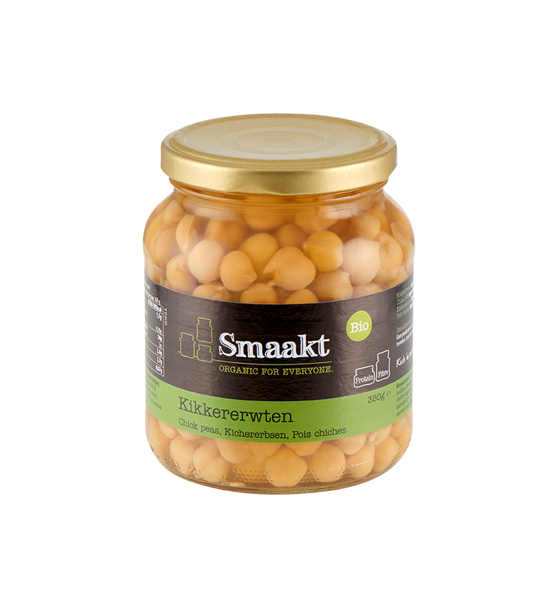 Kikkererwten glazen pot  bio