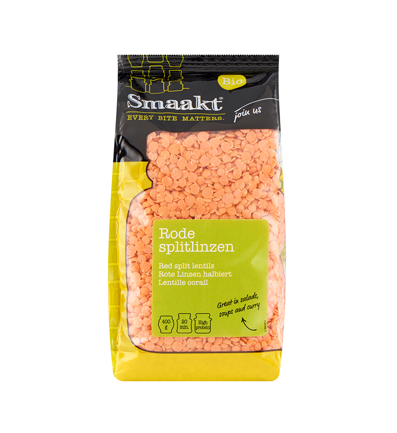 Red split lentils organic
