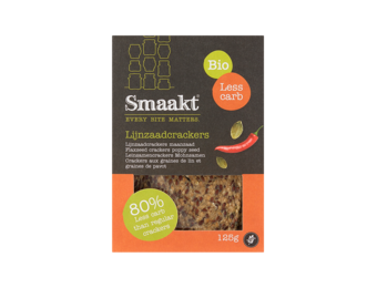 Less carb flaxseed cracker poppy seeds organic
